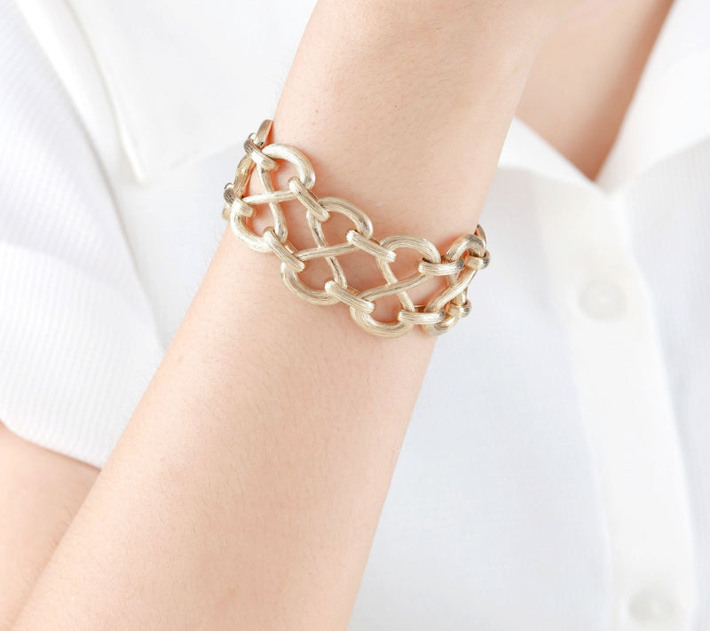 Ariva 18K Gold Clad Ophelia Bracelet — View 5