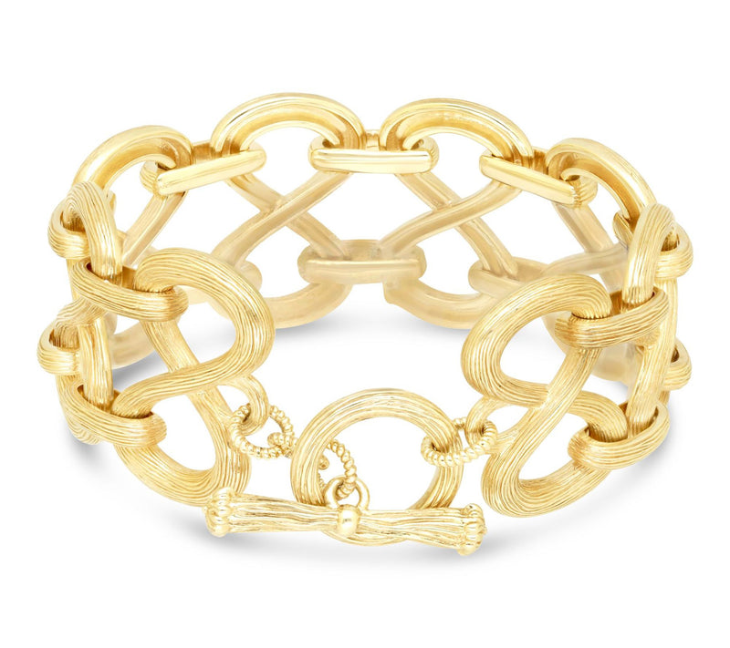Ariva 18K Gold Clad Ophelia Bracelet — View 2