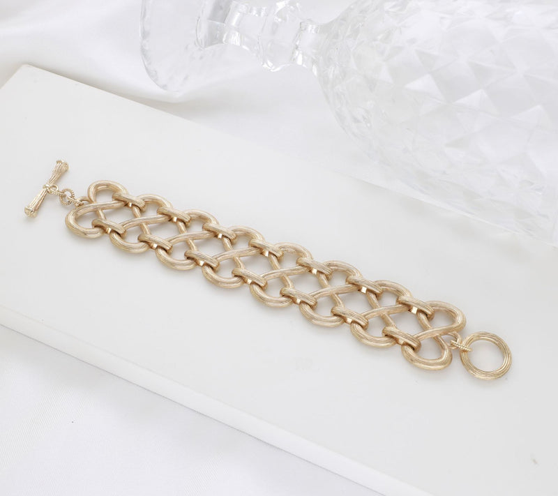 Ariva 18K Gold Clad Ophelia Bracelet — View 4