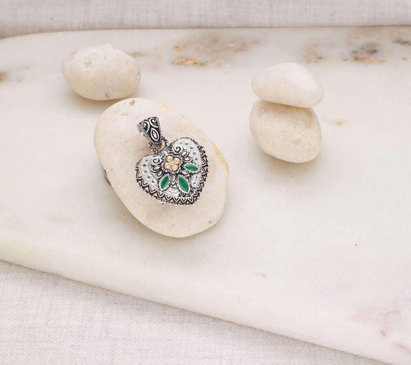 Barbara Bixby Sterling Silver & 18K Gemstone Heart Locket — View 10