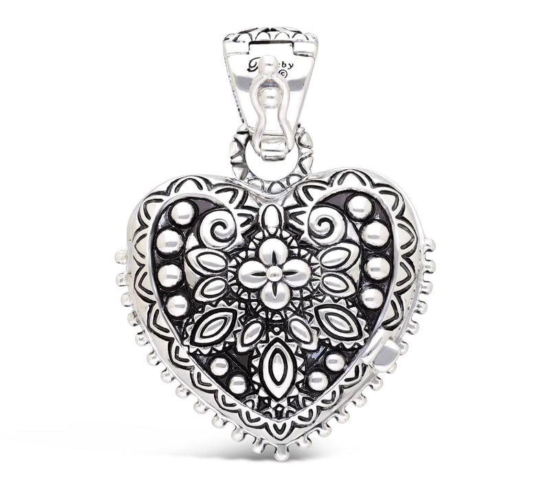 Barbara Bixby Sterling Silver & 18K Gemstone Heart Locket — View 7