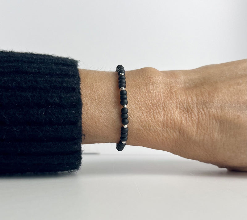MaeMarie Wraps Matte Fuel Bubble Slip On, Sterling Silver — View 2