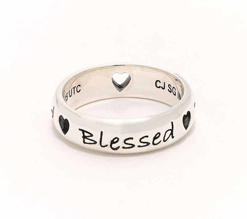 Christian James by Scott Grimes Sterling Silver Inspirational Message Ring — View 3