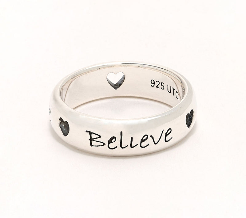 Christian James by Scott Grimes Sterling Silver Inspirational Message Ring — View 2