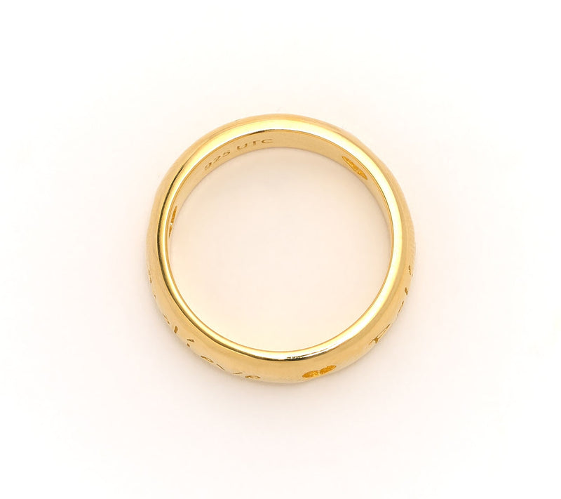 Christian James by Scott Grimes 14K Gold Clad Inspirational Message Ring — View 7