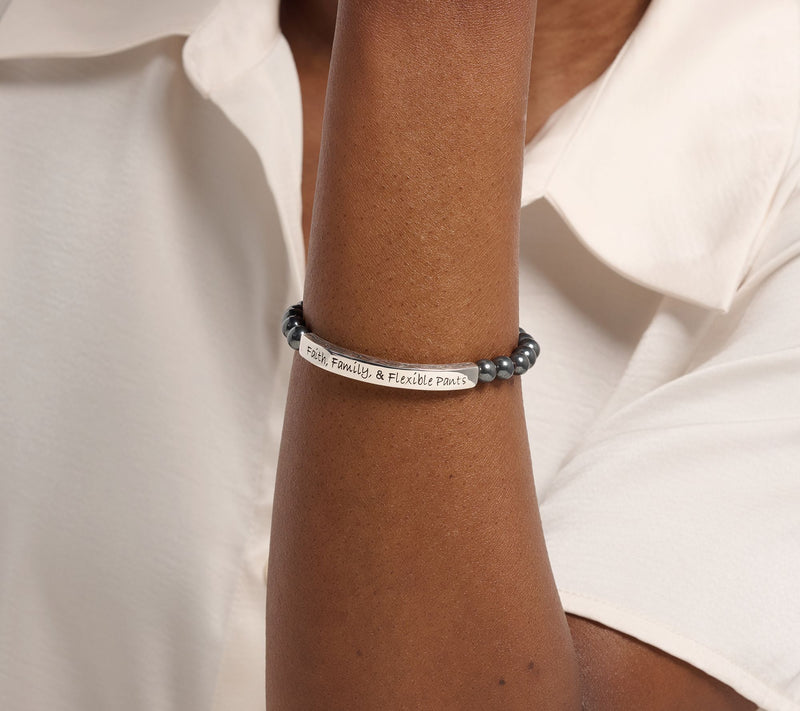 Christian James by Scott Grimes Sterl. Gemstone Laugh Stripes Bracelet — View 6