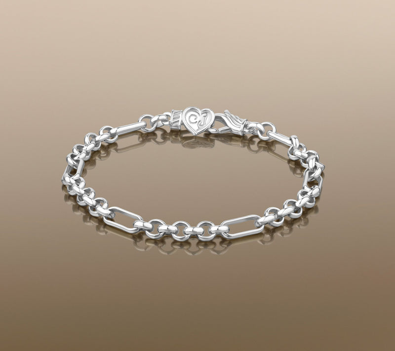 Christian James by Scott Grimes Sterling Rolo Signature Link Bracelet 6.5g — View 3