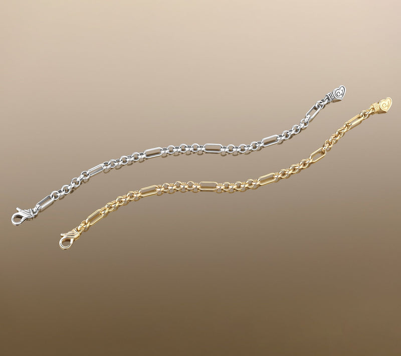 Christian James by Scott Grimes Sterling Rolo Signature Link Bracelet 6.5g — View 4