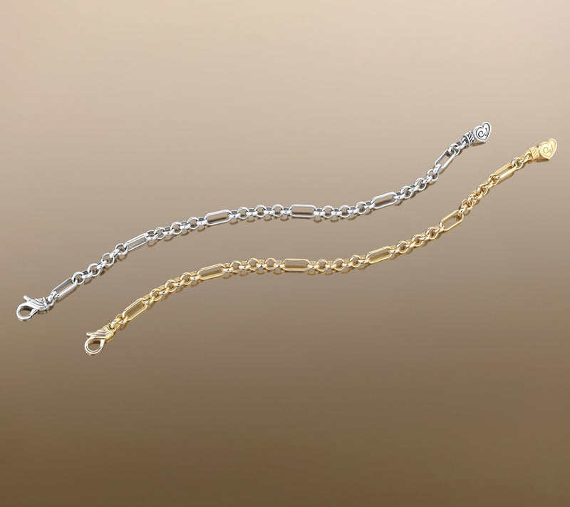 Christian James by Scott Grimes 14K Clad Rolo Signature Link Bracelet, 6.5g — View 4