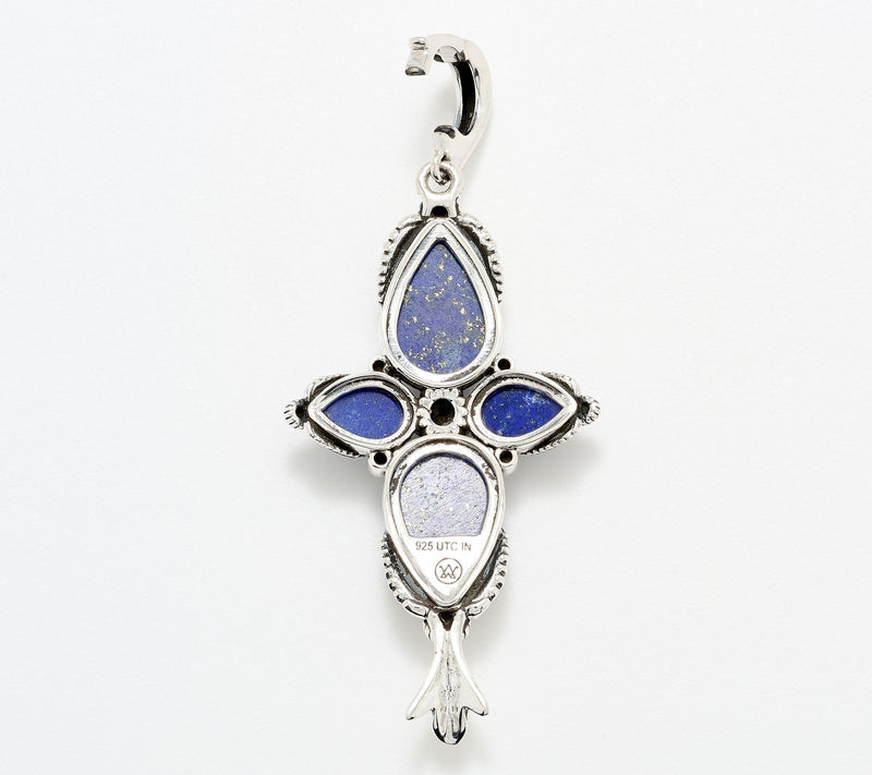 American West Sterling Four Pear Gemstone Enhancer — View 2