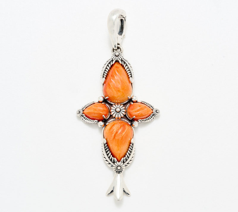 American West Sterling Four Pear Gemstone Enhancer — View 10
