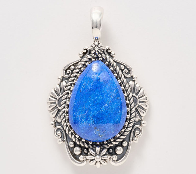 American West Sterling Pear Gemstone Concha Enhancer — View 8