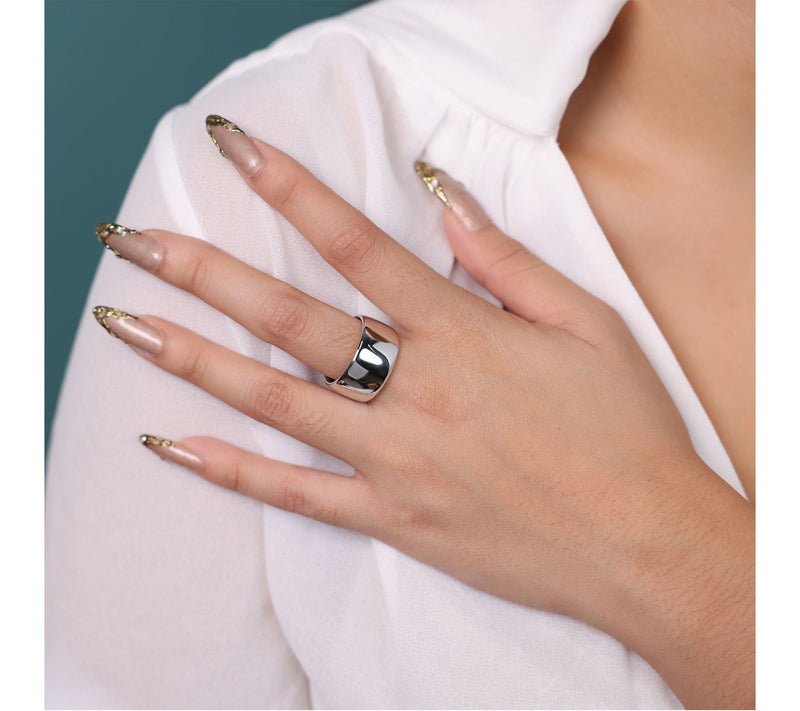Bellaoro Wide Band Ring, 14K Gold Over Resin — View 4