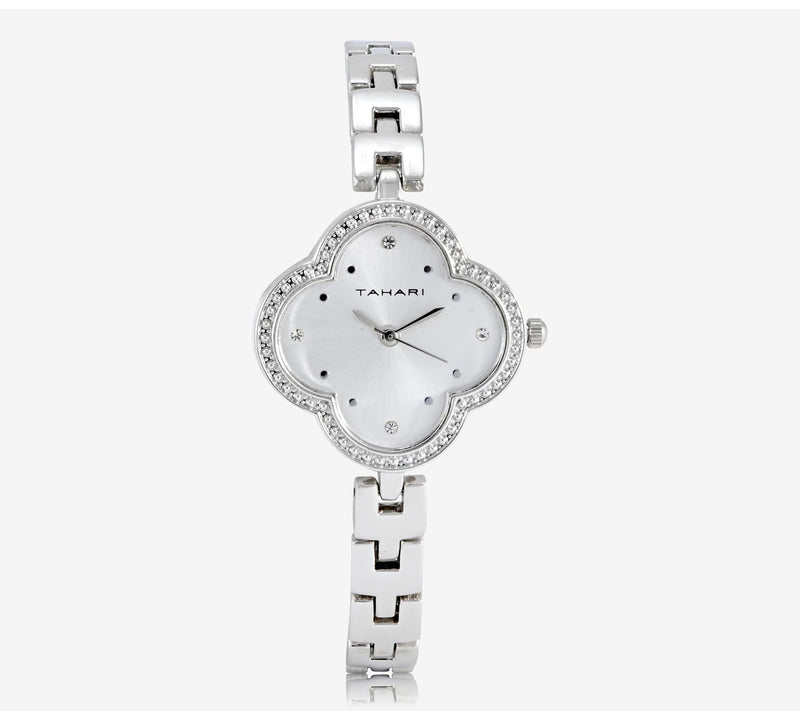 Tahari Women's Silvertone 5 Piece Watch & Bracelet Set — View 2