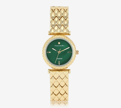 Tahari Women's Goldtone Diamond Accent Watch