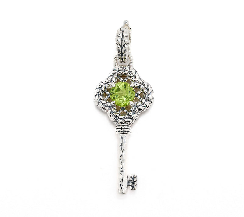 JAI Sterling Silver Gemstone Key of Love Enhancer — View 13