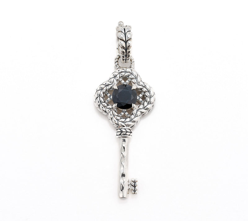 JAI Sterling Silver Gemstone Key of Love Enhancer — View 17