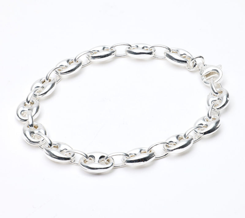 Ultrafine 950 Silver Marine Chain Bracelet — View 5