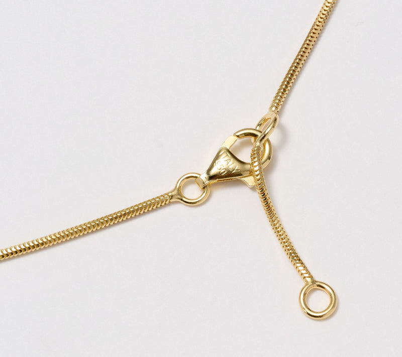 UltraFine 950 SilverSnake Chain 1.4mm Necklace with Round Pendant — View 8