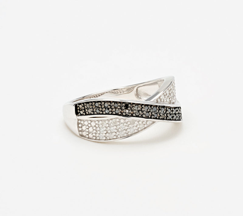 Accents by Affinity Diamonds 0.25cttw Pave Ring, Sterling — View 7