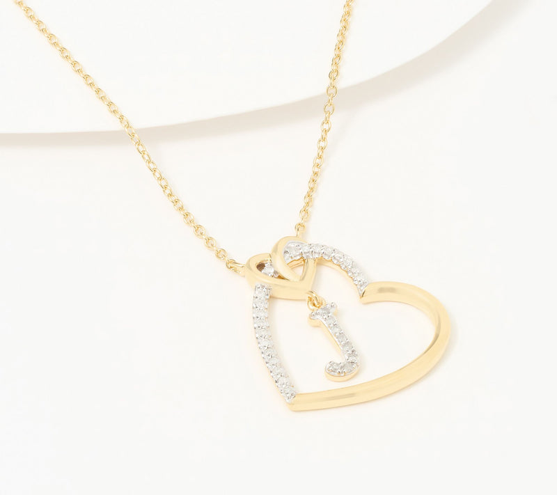 Accents by Affinity Diamonds Initial Pave Necklace, Sterl — View 40