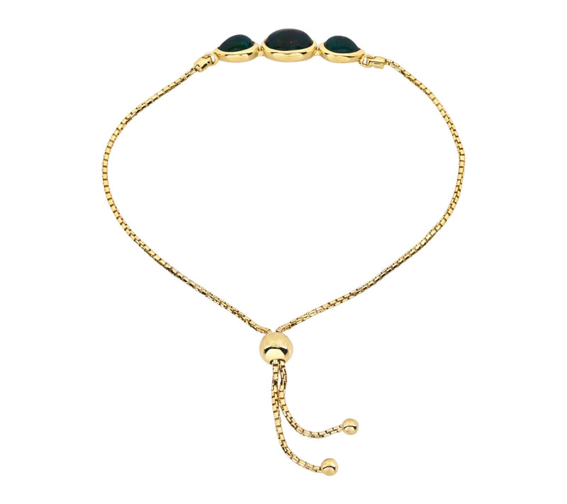 Affinity Gems Ethiopian Opal Bracelet, 14K GoldPlated — View 5