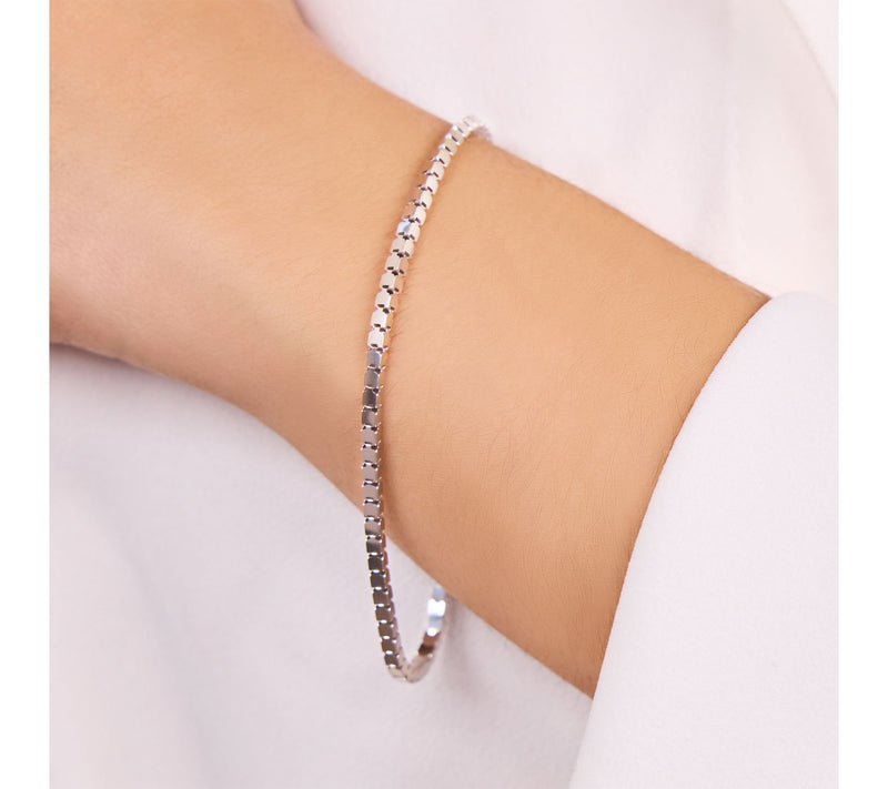 David Markstein Sterling Silver Super Cube Bracelet — View 3