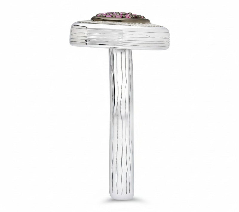 Ariva Sterling Silver Ruby Sweetheart Ring — View 3