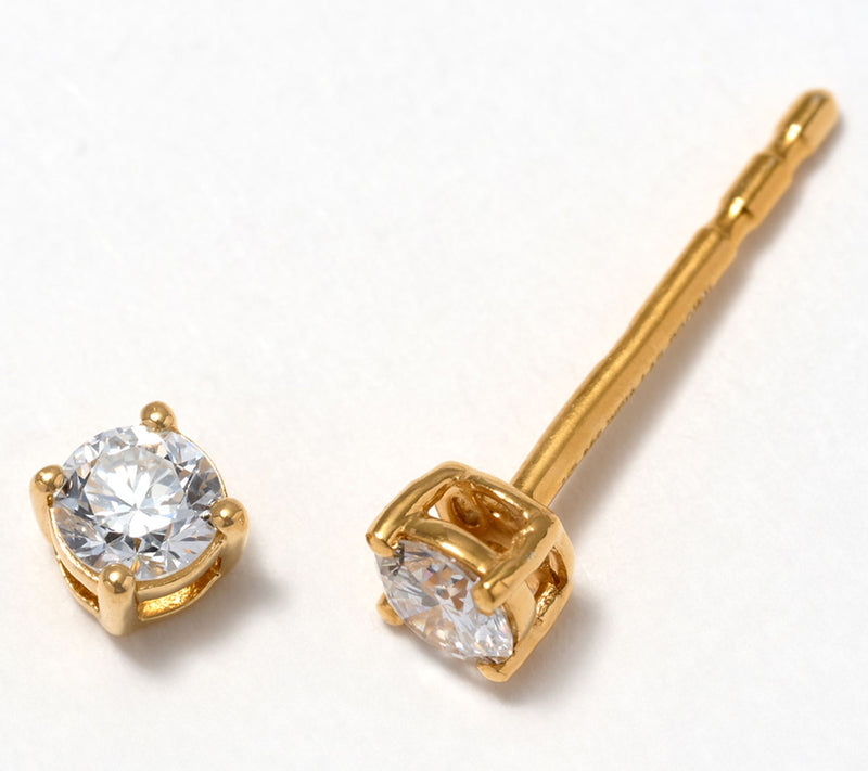 Fire Light Lab Grown Diamond 0.25 cttw Studs, Sterling Silver — View 5