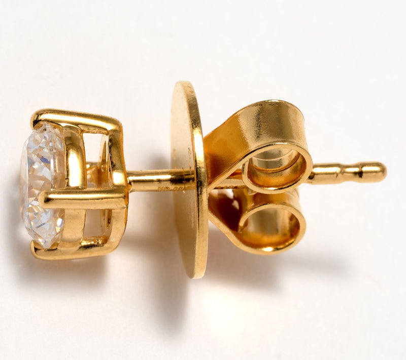 Fire Light Lab Grown Diamond 1.00 cttw Studs, Sterling Silver — View 7