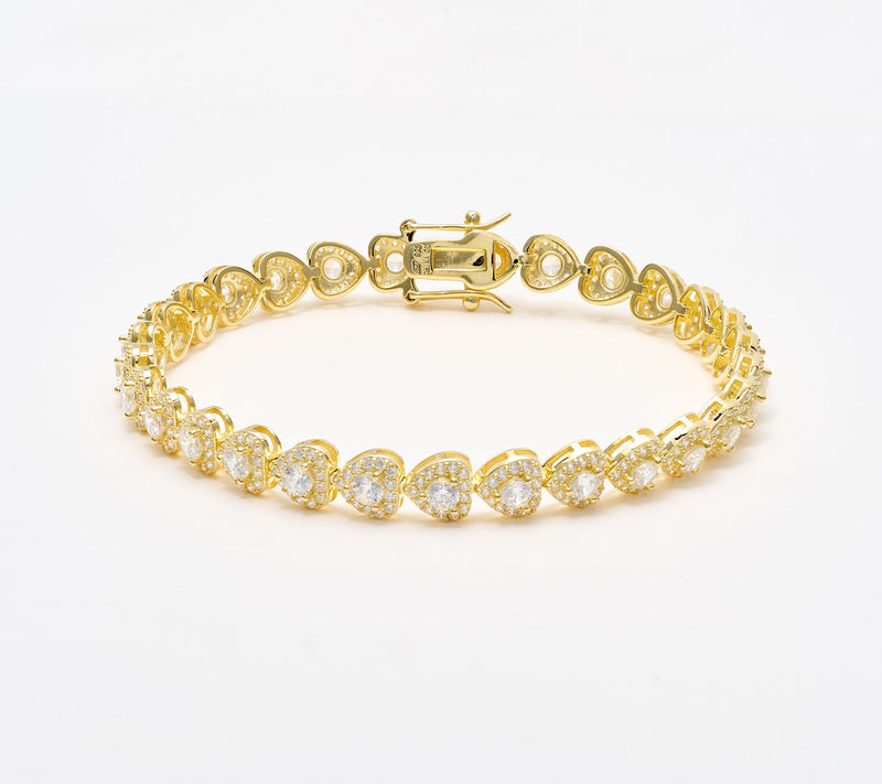 Diamonique Classics Tennis Bracelet, Sterling Silver — View 8