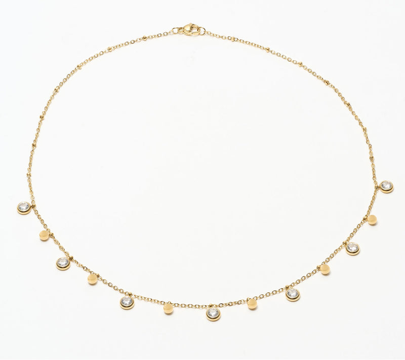 Steel by Diamonique Station Necklace — View 2