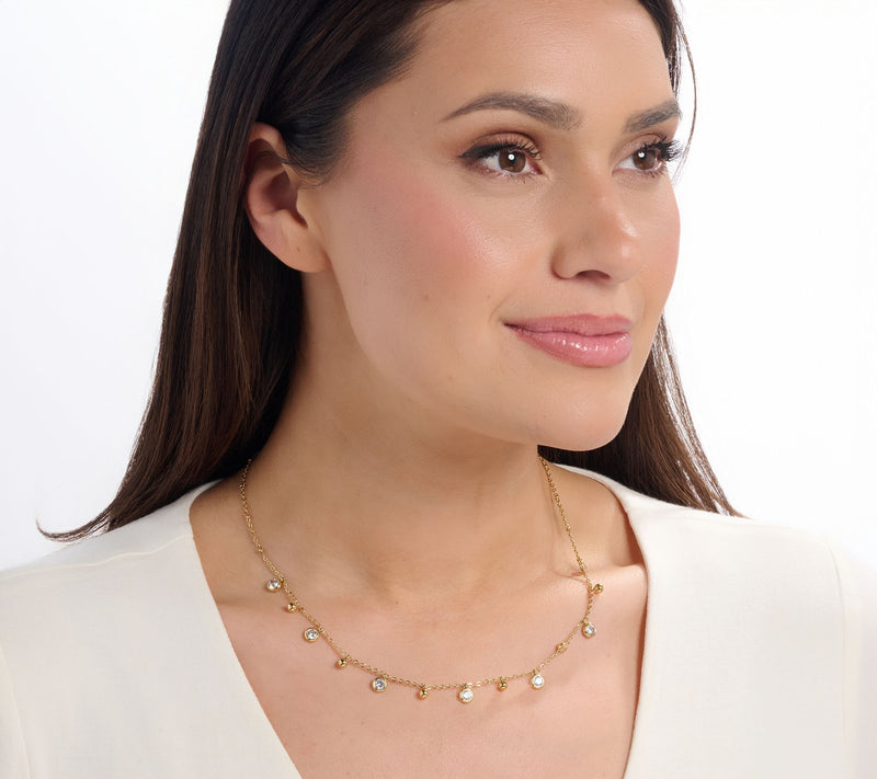 Steel by Diamonique Station Necklace — View 4