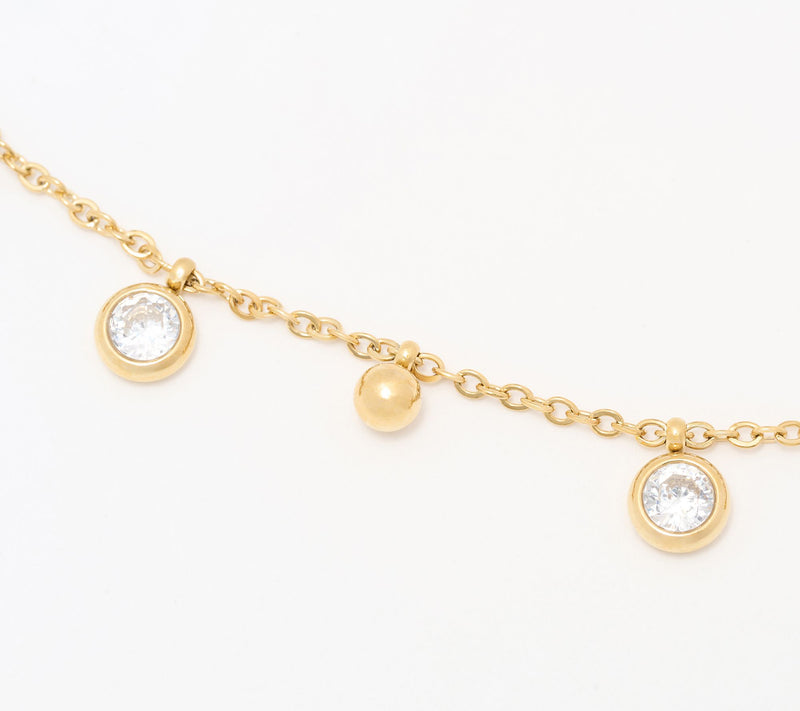 Steel by Diamonique Station Necklace — Main view