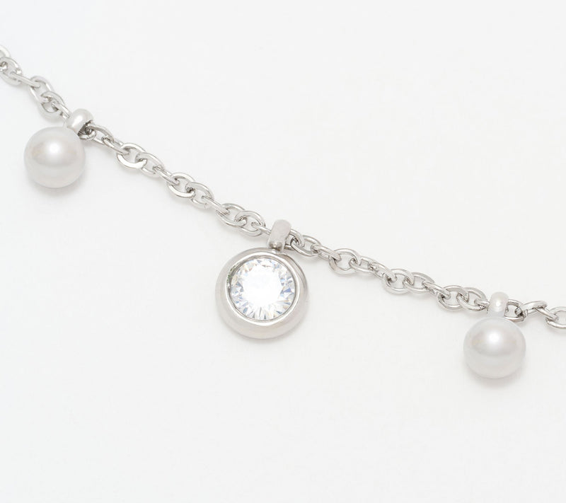 Steel by Diamonique Station Necklace — View 7