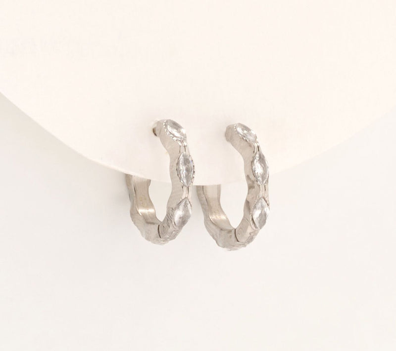 Steel by Diamonique Hoop Earring — View 6