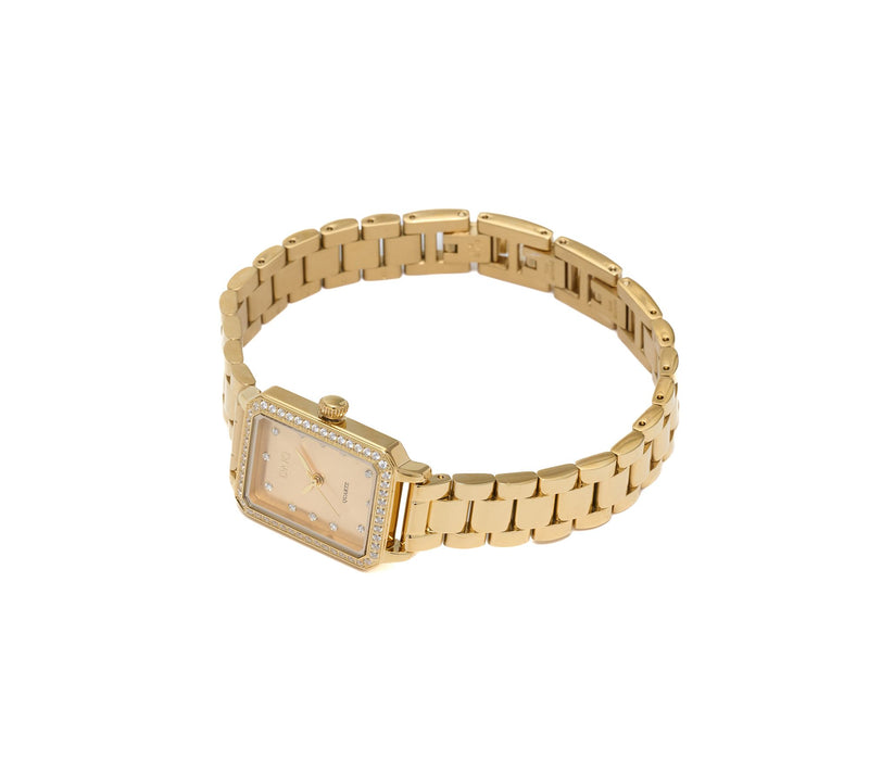Diamonique Stainless Steel Adjustable Watch — View 2