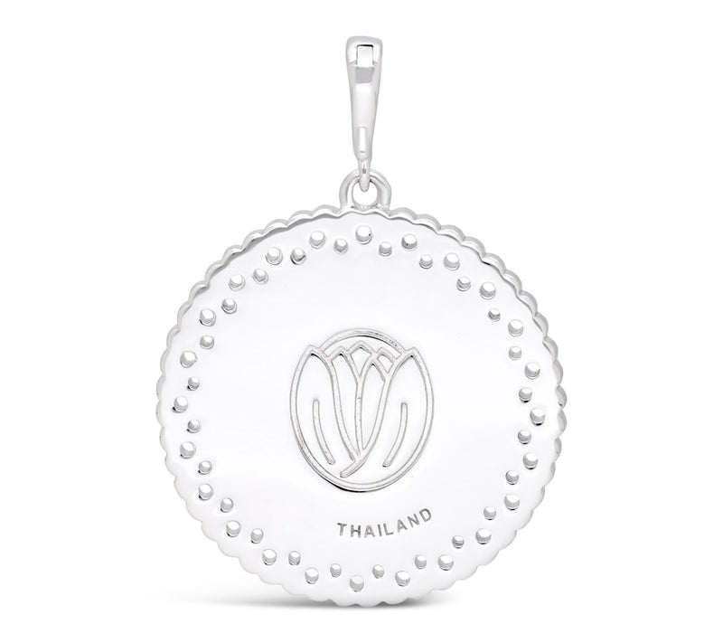 Goddaughters Sterling White Topaz Angel Eyes Heart Enhancer — View 3