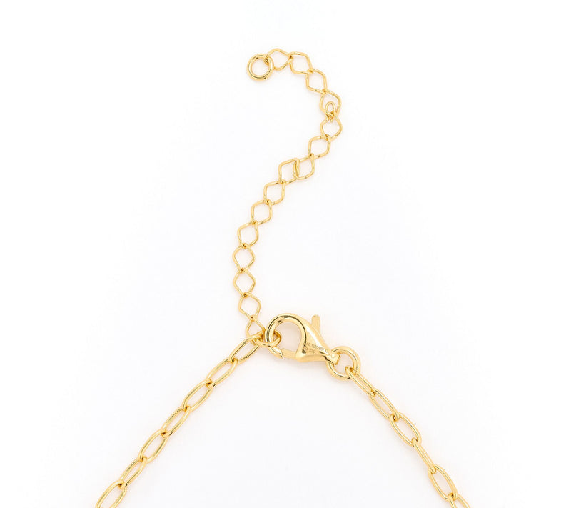 Fire Light Lab Grown Diamond 1.00 cttw Paperclip Necklace, Sterl — View 3