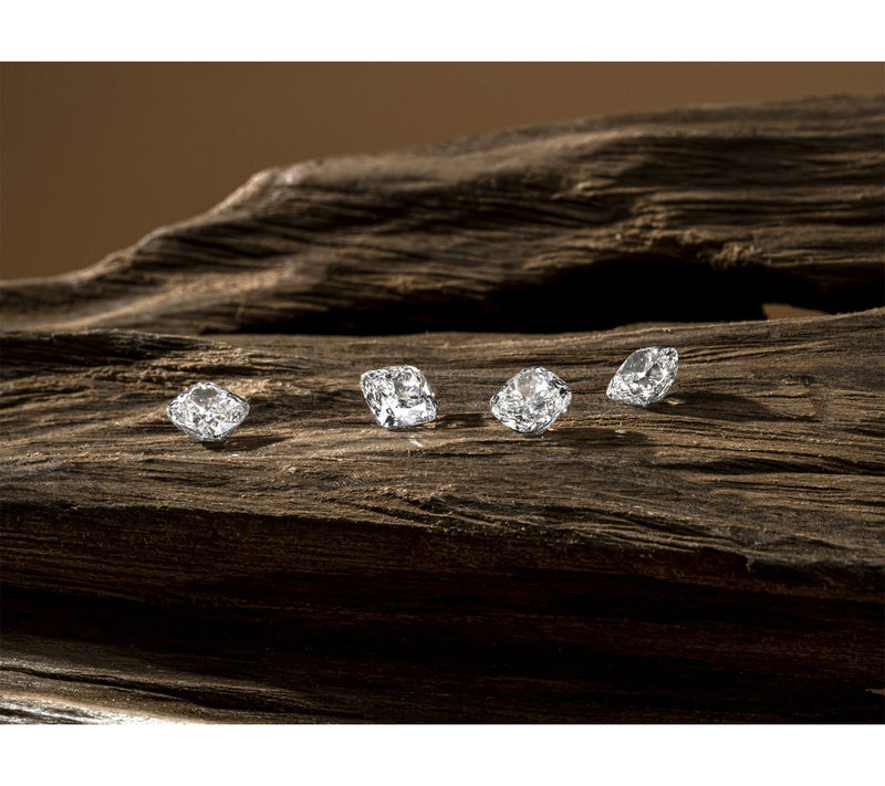 JAI Sterling Silver Lab Grown Diamond Box Chain Necklace 2.3ctw — View 7