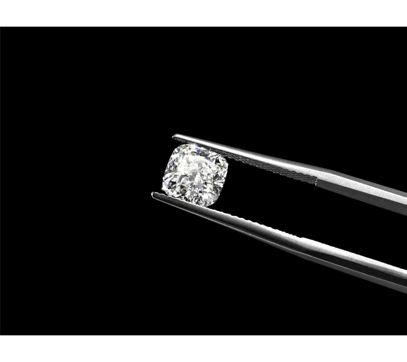 JAI Sterling Silver Lab Grown Diamond Box Chain Necklace 2.3ctw — View 6