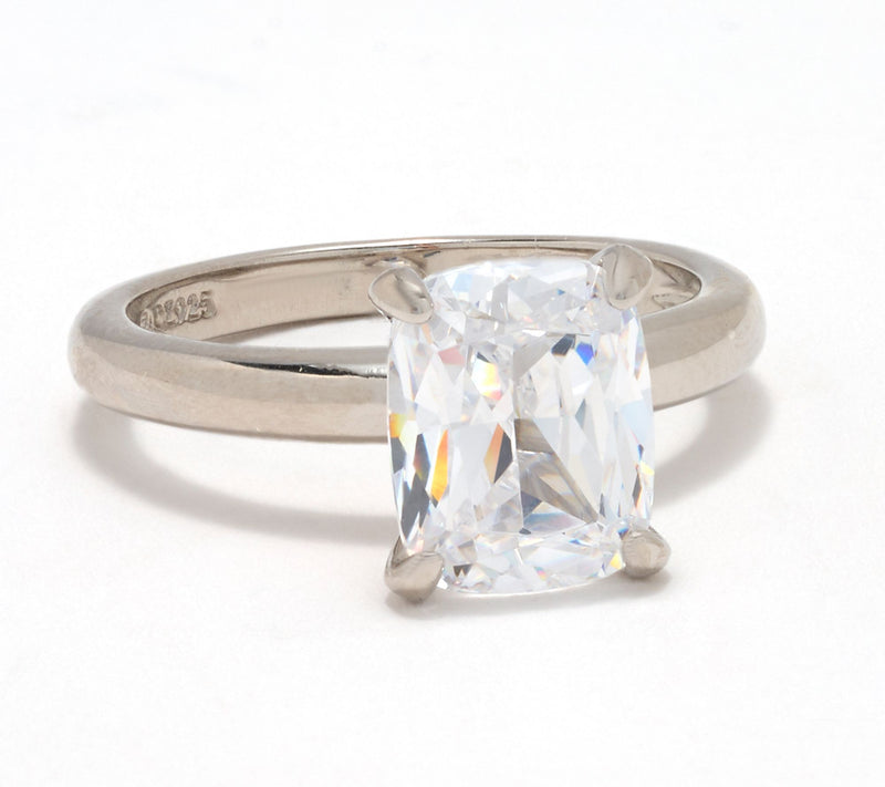 Diamonique Classics 4.00 cttw Ring, Sterling — Main view