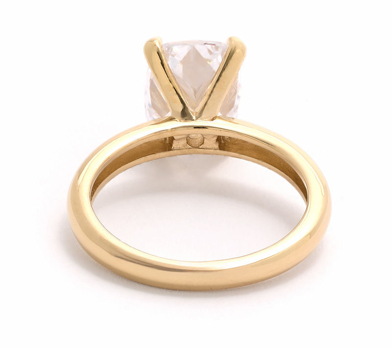 Diamonique Classics 4.00 cttw Ring, 14K Plated — View 2