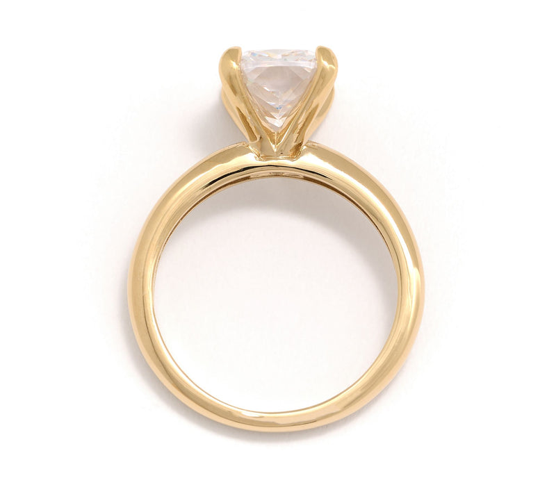 Diamonique Classics 4.00 cttw Ring, 14K Plated — View 3