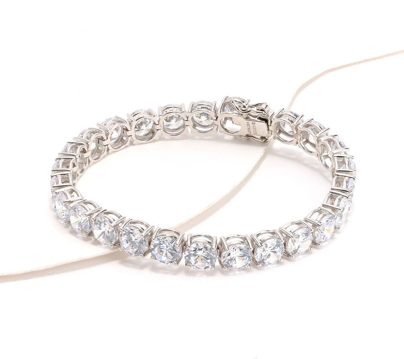 Diamonique Classics Tennis Bracelet, Sterling — View 6