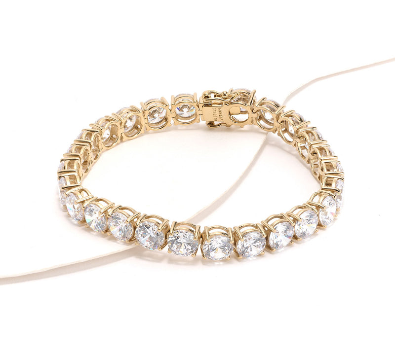 Diamonique Classics Tennis Bracelet, Sterling — View 7