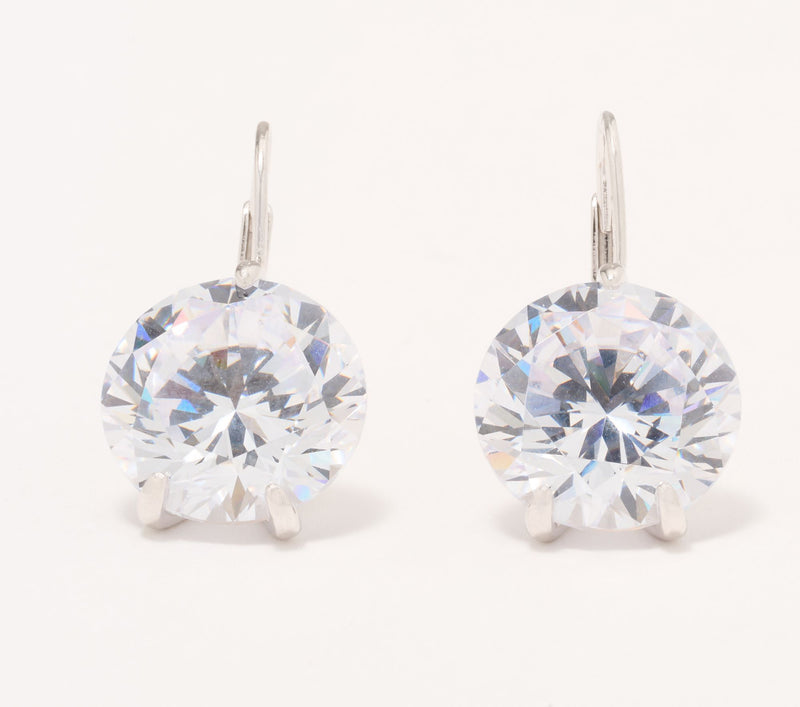 Diamonique x Jennifer Miller "Go Big or Go Home" Earrings, Sterling Silver — View 6