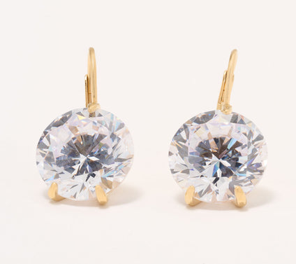 Diamonique x Jennifer Miller "Go Big or Go Home" Earrings, Sterling Silver