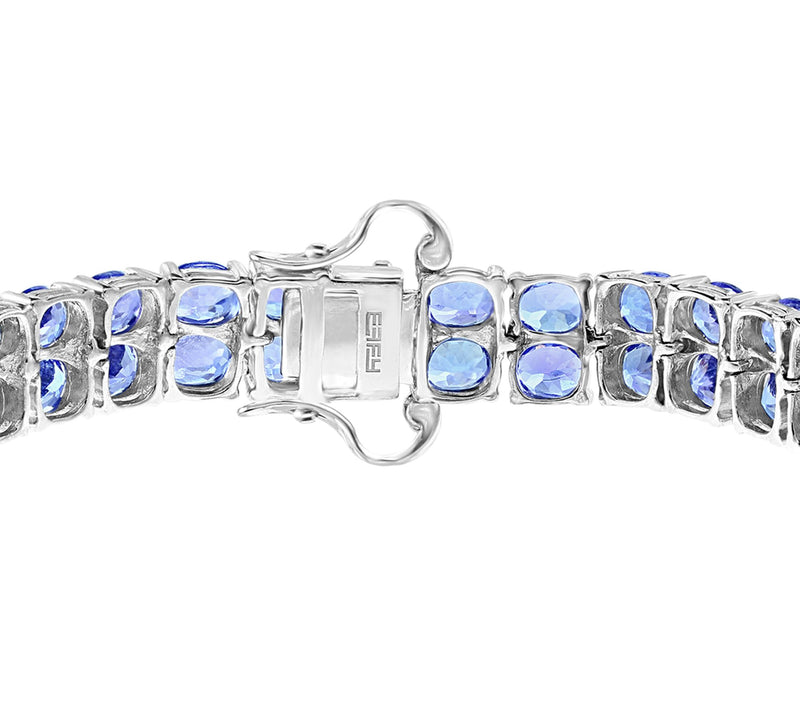 Effy 19.80 cttw Tanzanite Bracelet, Sterling Silver — View 2
