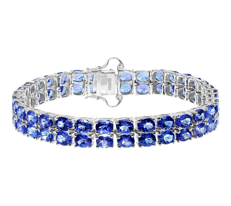 Effy 19.80 cttw Tanzanite Bracelet, Sterling Silver — Main view